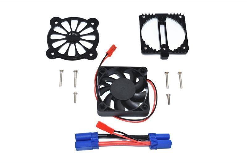 GPM Alu Motorkühlkörper mit Ventilator schwarz ARRMA Kraton, Senton 4s MAKS018FANBK