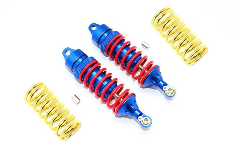 GPM Alu Stoßdämpfer einstellbar v/h blau Traxxas 1/10 E-Revo Alt & 2.0