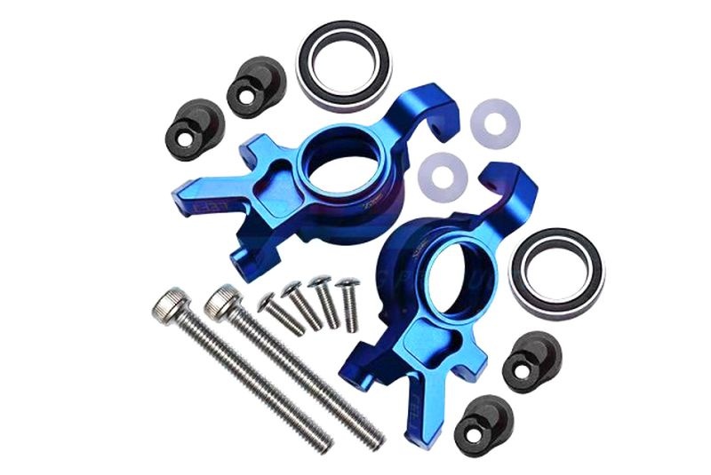 GPM Alu Lenkhebel Set vorne oversized blau Traxxas X-MAXX