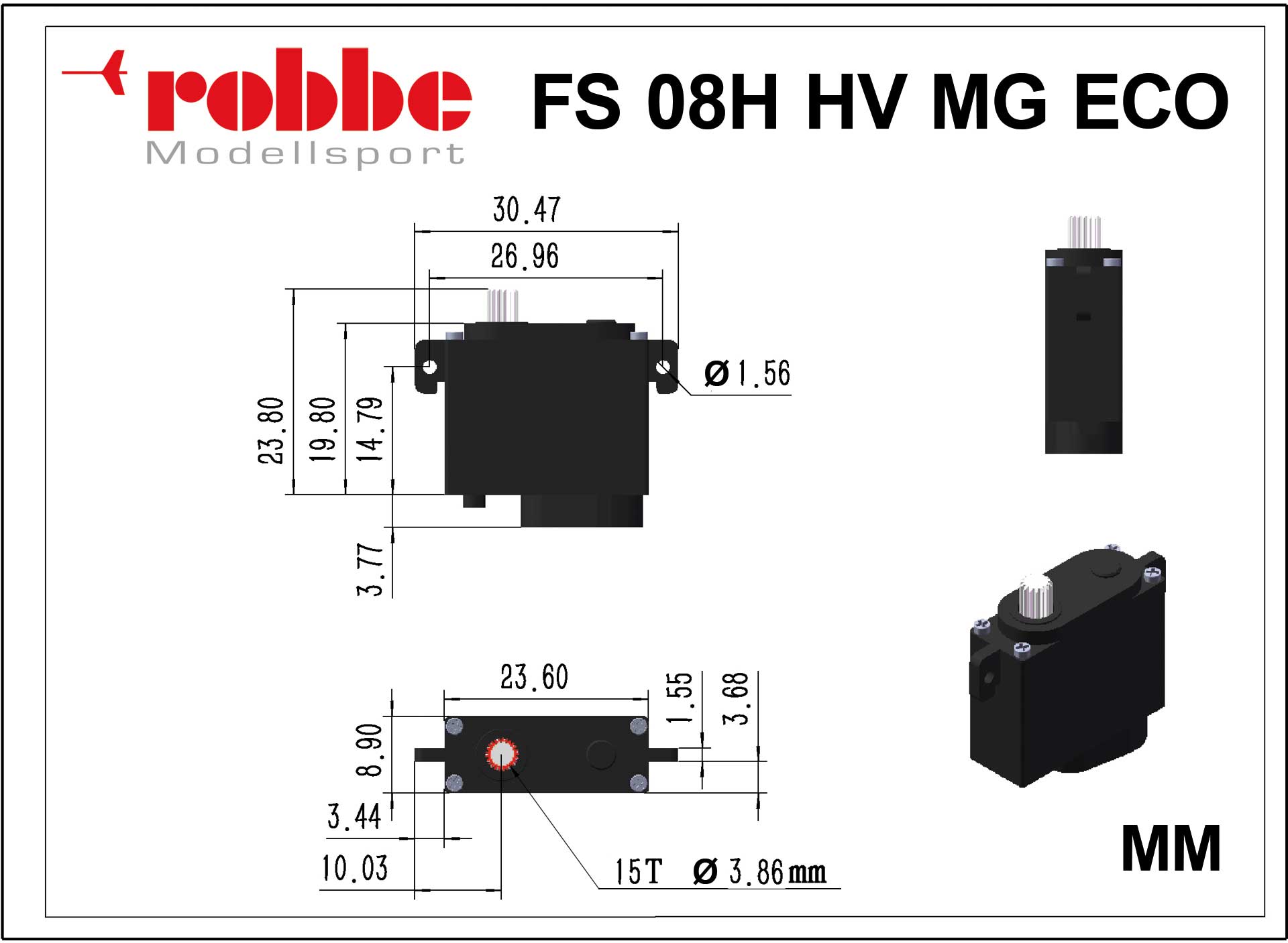 Robbe FS 08H HV MG Eco Digital Servo 9150