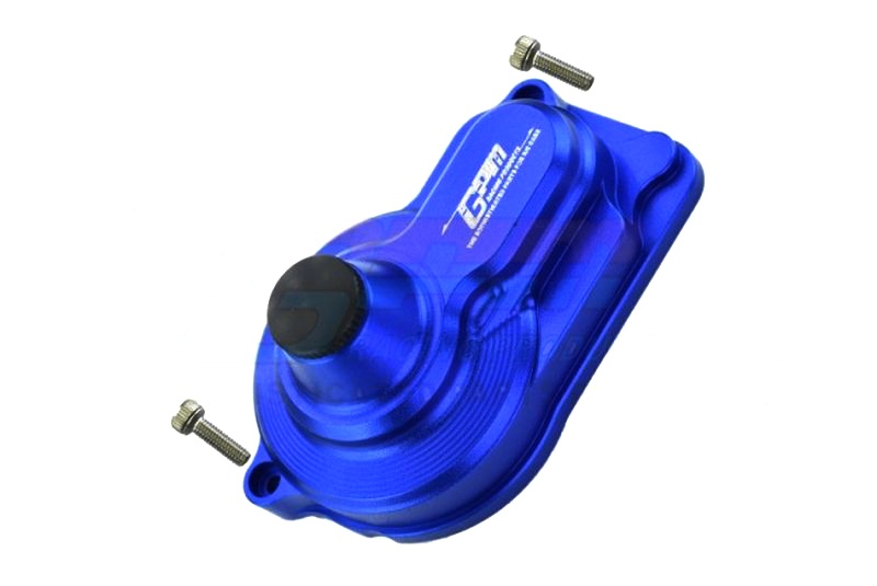 GPM ALUMINUM REAR MAIN GEAR COVER - 3PC SET Team Losi Mini-T 2.0 blau