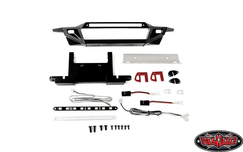 RC4WD Rook Metal Front Bumper with LED for Traxxas TRX-4 2021 Bron VVV-C1229