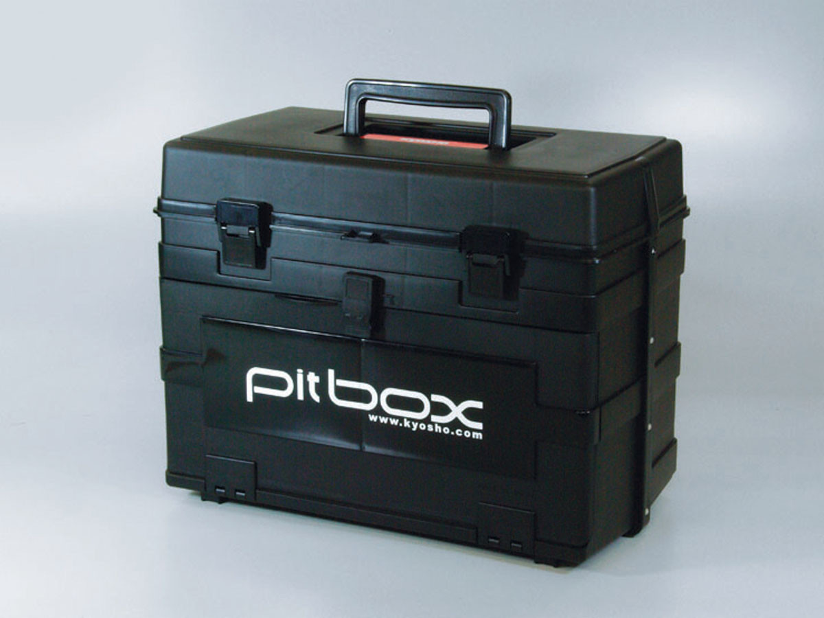 Kyosho WERKZEUGKASTEN PITBOX KYOSHO - SCHWARZ  420x240x330mm 80461