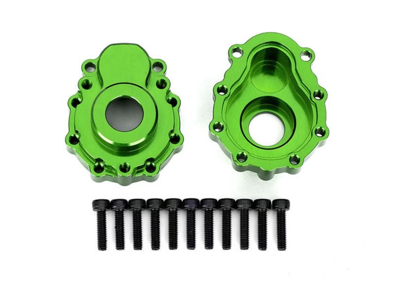 Traxxas 8251G Portal-Gehäuse außen Alu grün