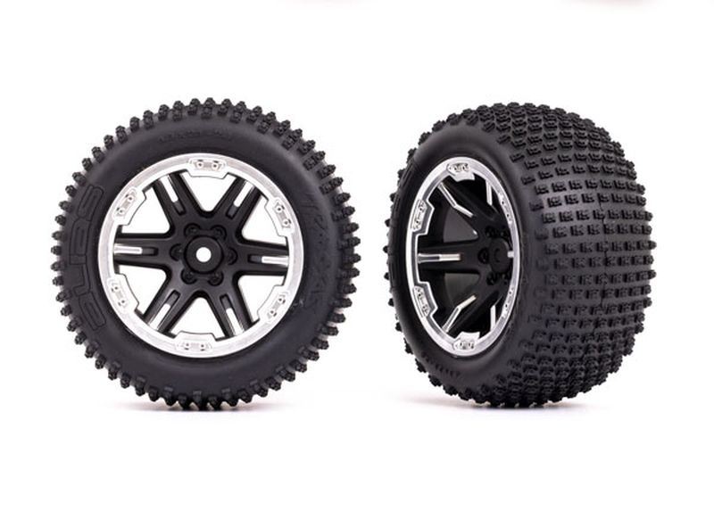 Traxxas Alias Reifen auf Felge 2.8 RXT Schwarz-Satin-Felge 2WD Elo h 3772X