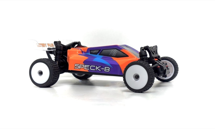 Hobby Plus 1:24 2WD Buggy "Speck-B" RTR (Razor Orange) + Absima Case 2410250-C2-Case