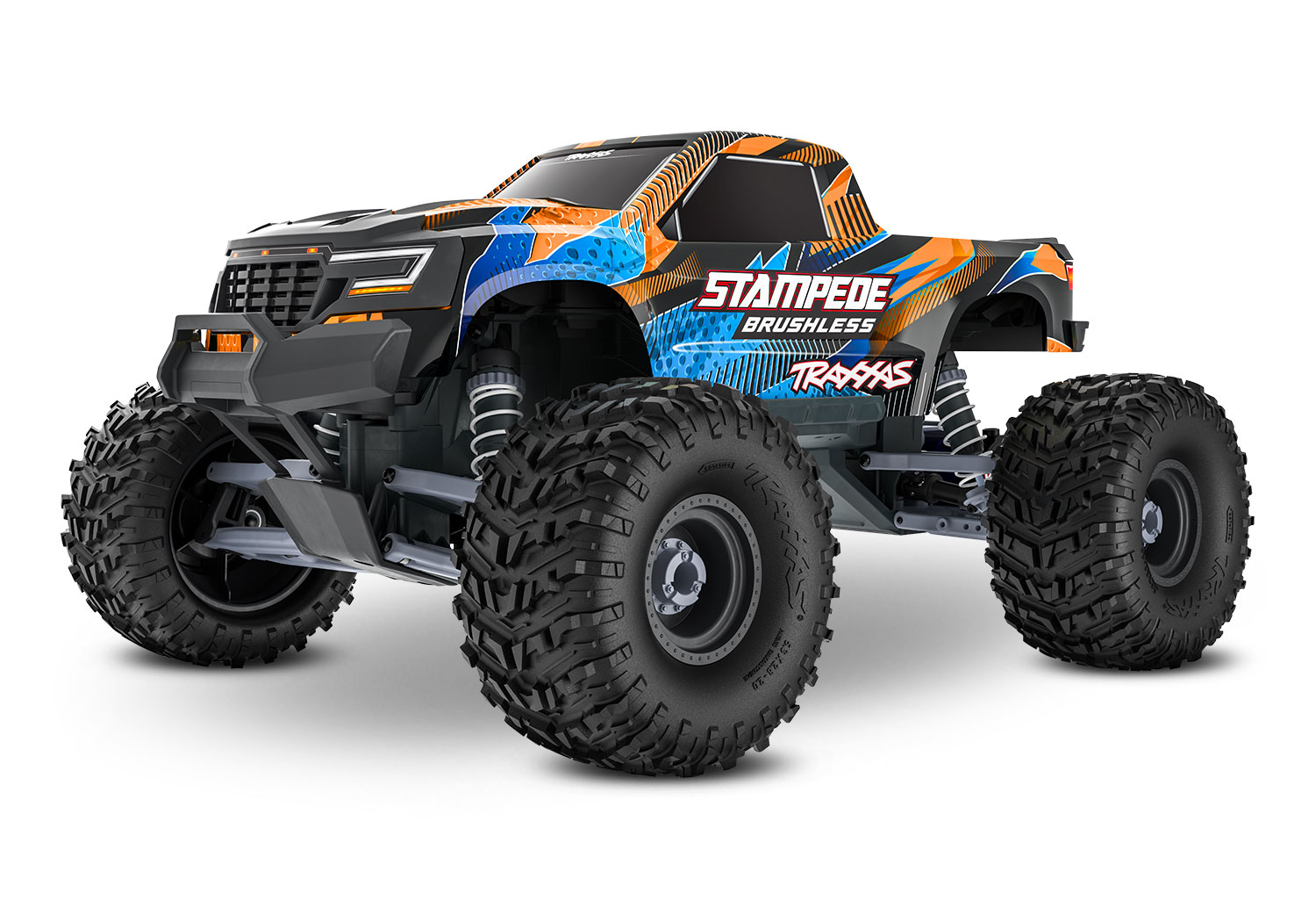 Traxxas Stampede 2WD VX3 Brushless Monster Truck Orange 1/10 RTR 136454-4 - Abbildung 1