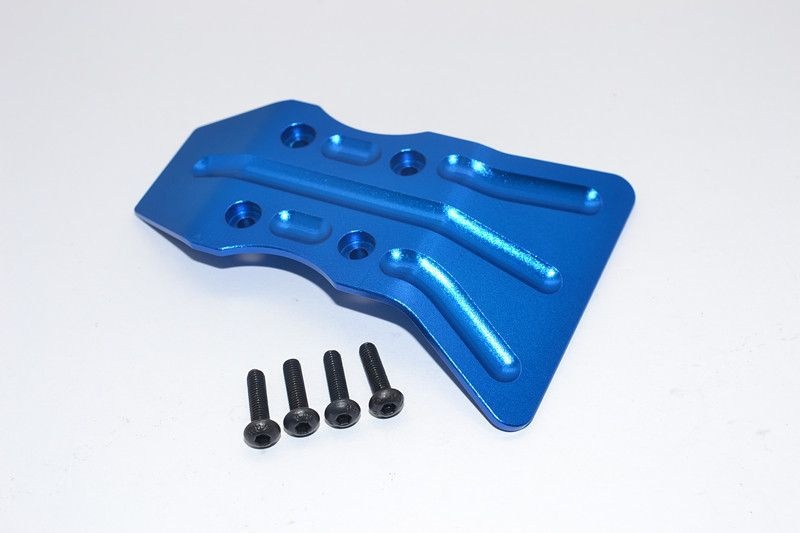GPM Alu Bumper Skid Plate vorne blau Tamiya DT03
