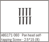 Absima Pan Head Screw M2.5*15 (8PCS) ABG171-060