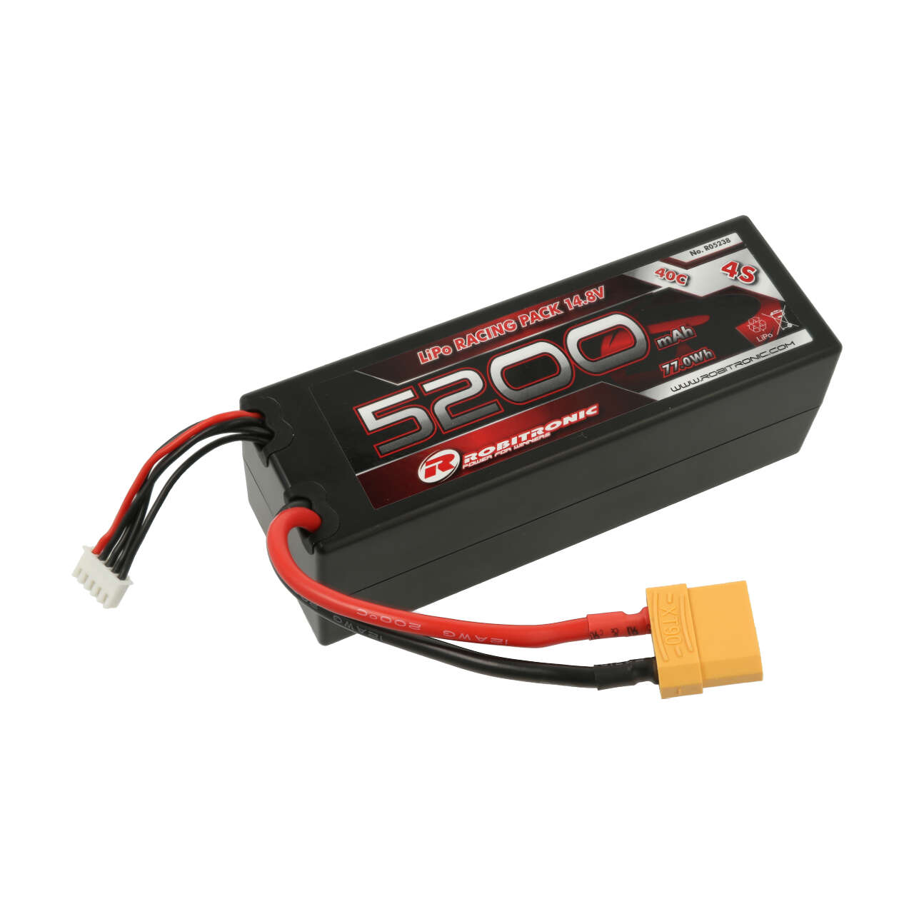 Robitronic LiPo Akku 5200mAh 4S 40C XT90 Stecker R05238 - Abbildung 1