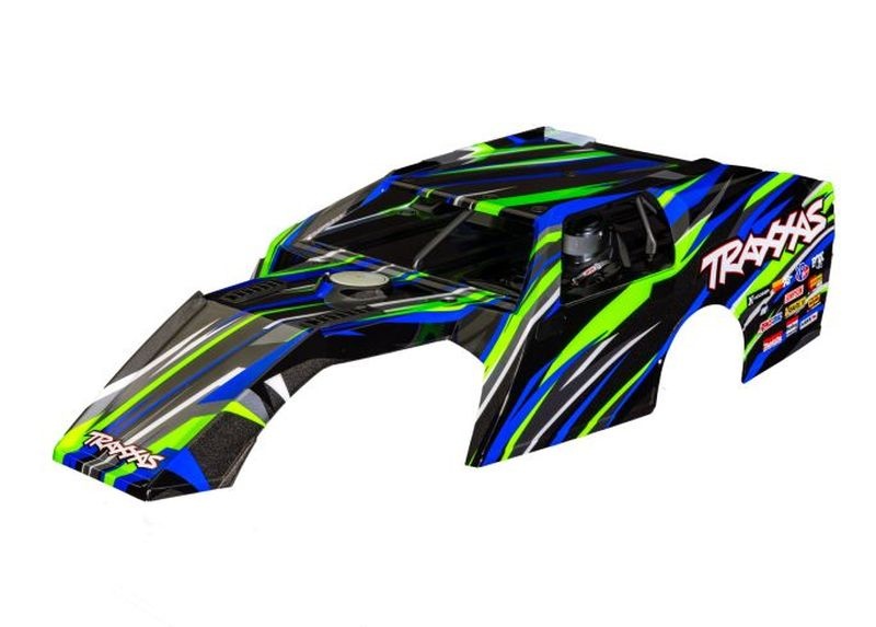 Traxxas Karosserie Slash Modified komplett grün  10411-GRN - Abbildung 1