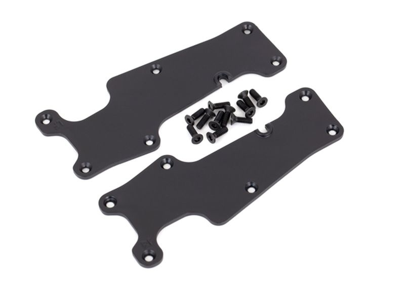 Traxxas Querlenker-Abdeckung schwarz vorn l/r + Schrauben 9633