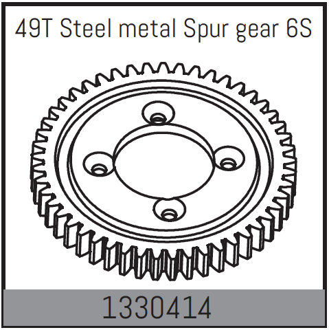 Absima Hauptzahnrad Metall 49 Zähne 1330414