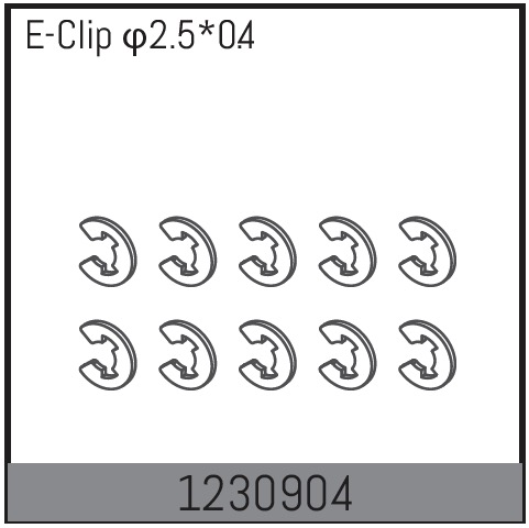 Absima E Clips 2.5*0.4 (10 St.) 1230904