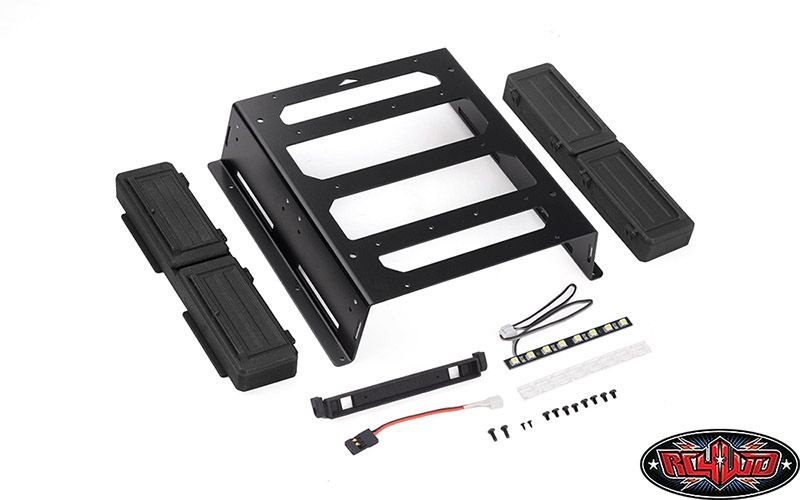 RC4WD Rear Bed Rack And Tool Box W/ Light Bar VVV-C1389