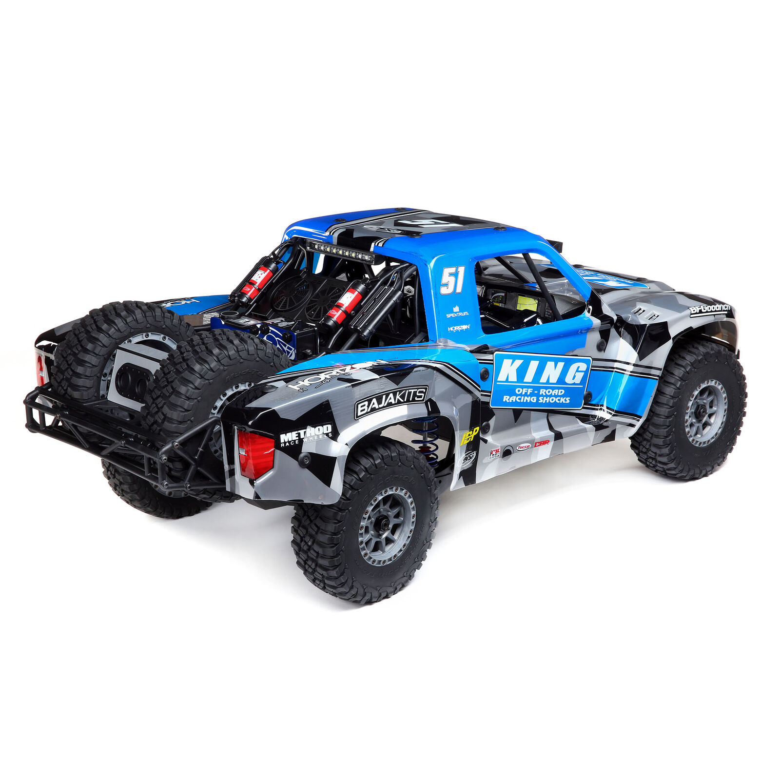 Losi Super Baja Rey 2.0 1/6 4WD Elektro Desert Truck-King Blau LOS05021T2 - Abbildung 3