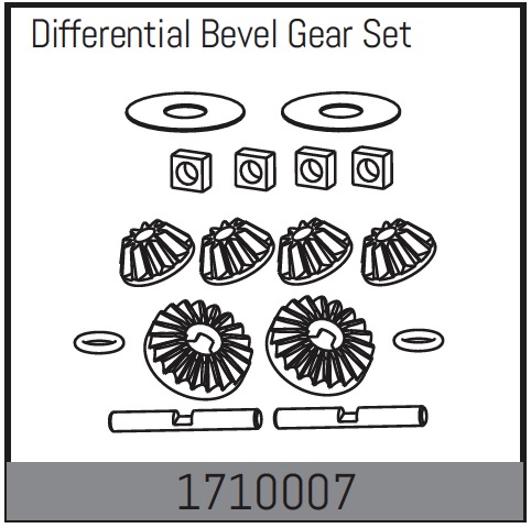 Absima Differential Zahnradsatz 1710007 - Abbildung 1