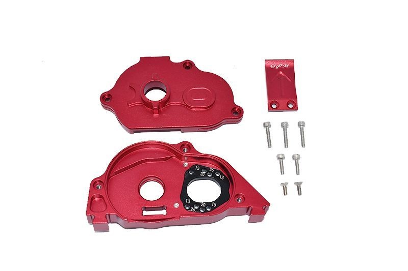 GPM Alu Motorbefestigung mit Abdeckung rot ARRMA Kraton, Senton 4s MAKS038R