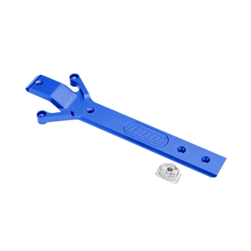 GPM Alu-Chassis-Platte blau (1) TRX MiniMaxx TXMM016B