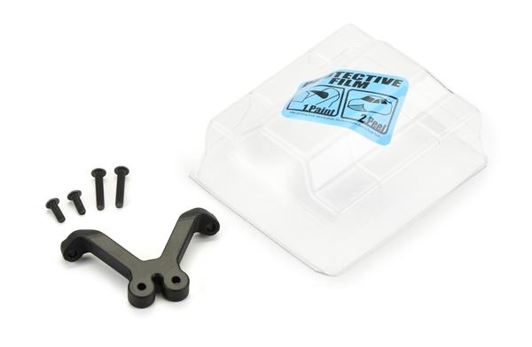 ProLine Clear Vorne Wing & Black Anodized Aluminum Mount für TLR 22, PR6282-01
