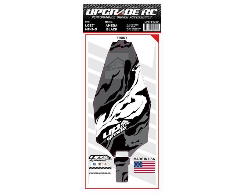 Upgrade RC Chassis Protector (Ameba Black) (1) für Losi Mini-B