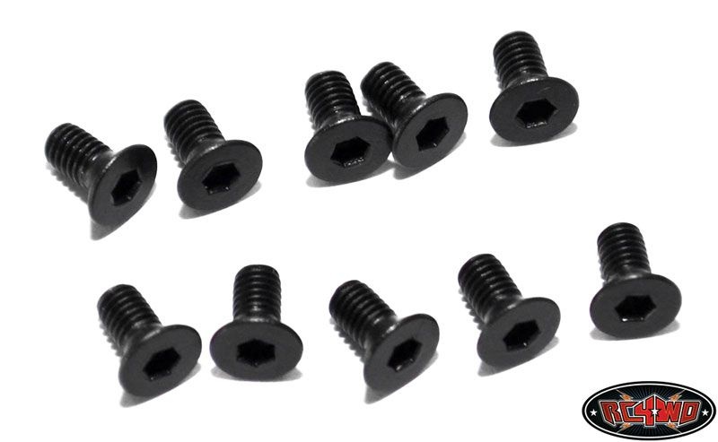 RC4WD Steel Flat Head Socket Cap Screw M3 x 6mm (10) Z-S0648 - Abbildung 1