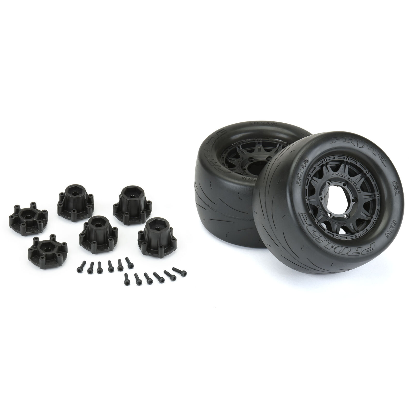 Pro-Line Racing 1/10 Prime F/R 2.8" Street MT Reifen montiert 12mm/14mm Black (2) - Abbildung 2