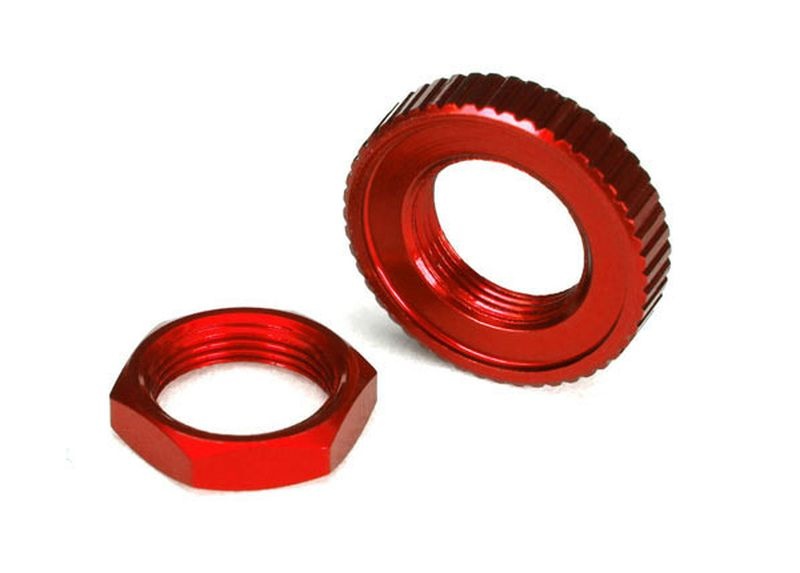 Traxxas Servo Saver Muttern Alu rot (hex (1), serrated (1)) 8345R - Abbildung 1
