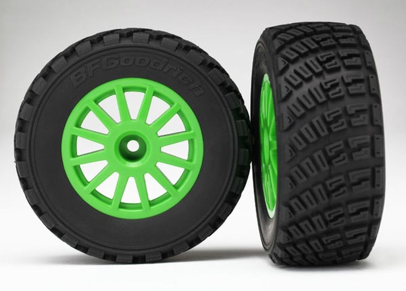 Traxxas Reifen auf Felge grün 7473X - Abbildung 1