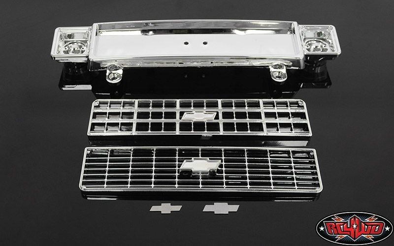 RC4WD Chevrolet Blazer Chrome Front Grill w/Optional Inserts Z-B0124
