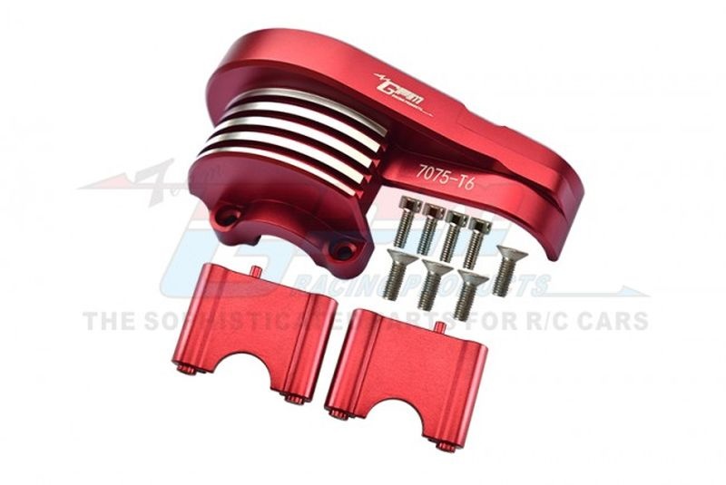 GPM Alu 7075-T6 Hauptzahnradabdeckung rot Traxxas Sledge