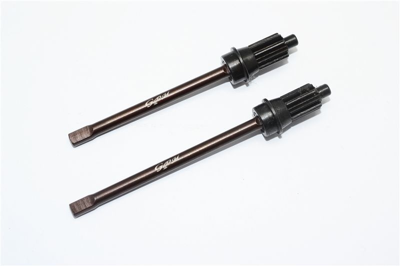GPM Federstahl Achswelle mit Zahnrad l/r hinten Traxxas Traxxas4 & 6