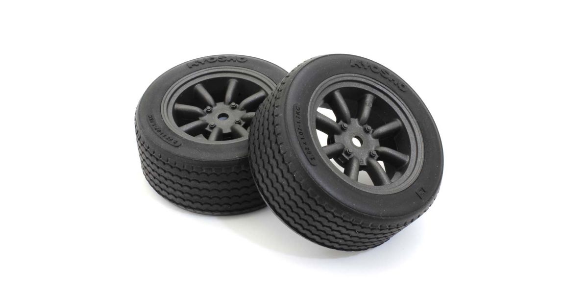 Kyosho Verklebte Reifen TC FZ02 M8S Watanabe Wheel 1:10 Fazer 2.0 (2) FATH706BKM