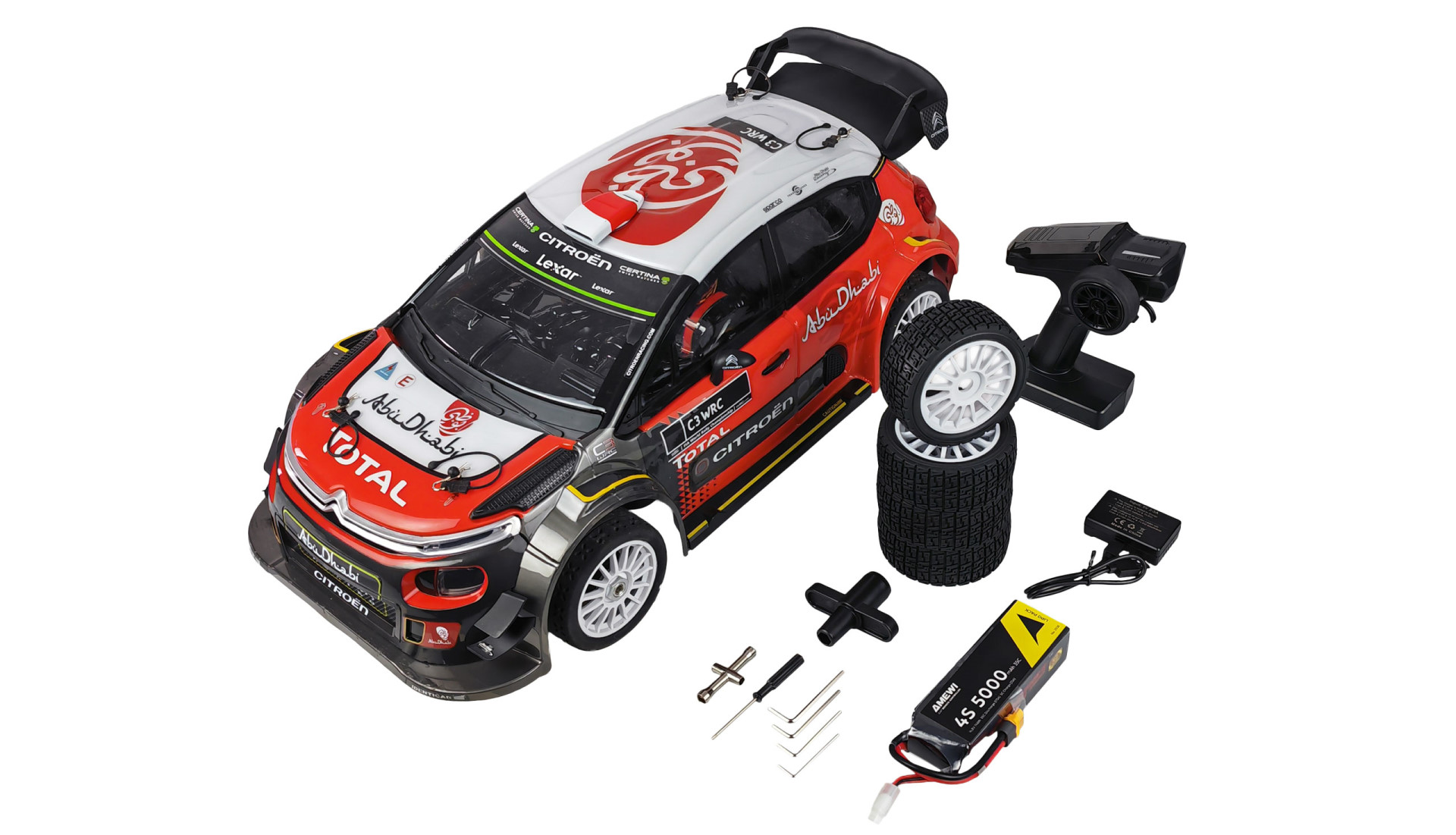 MJX Hyper GO 1/7 Citroen C3 WRC Rallye Brushless 4WD RTR incl. Akku & Lader 21126 - Abbildung 10