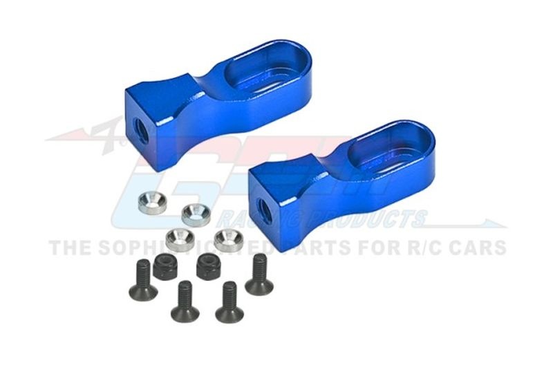 GPM Aluminium Servobefestigung blau Tamiya TT01 TT024NB