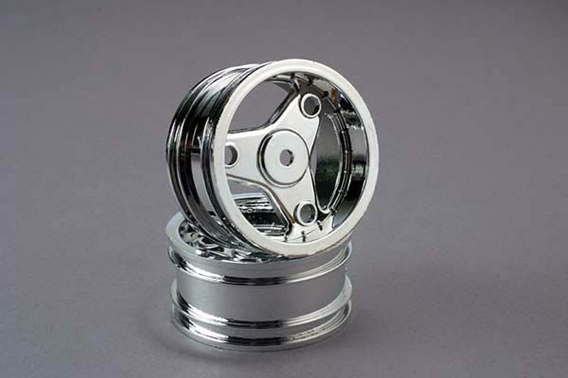 Traxxas CHROME WHEELS (2) (F/R) 4372
