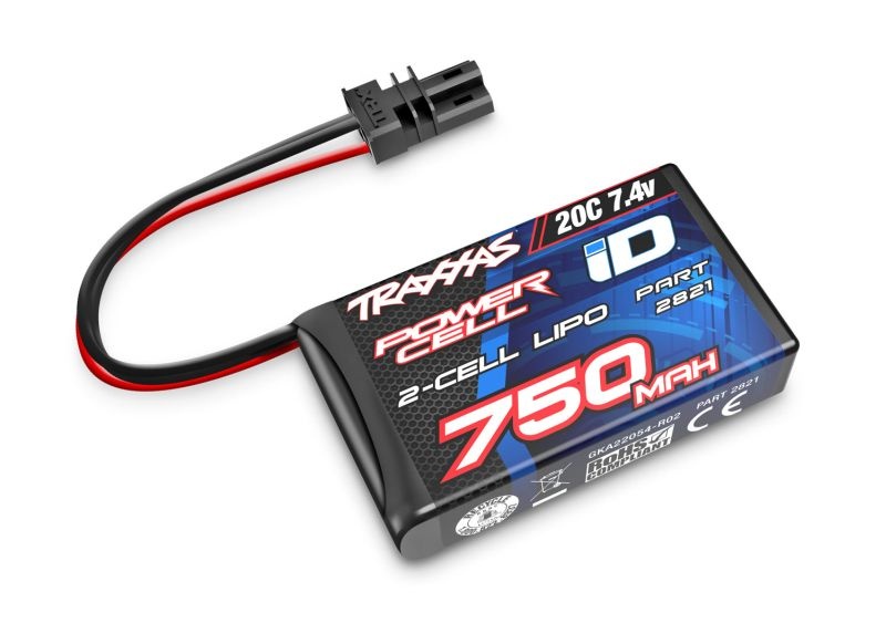 Traxxas 750mAh 7,4V 2S 20C LiPo Akku TRX4m 2821 - Abbildung 1