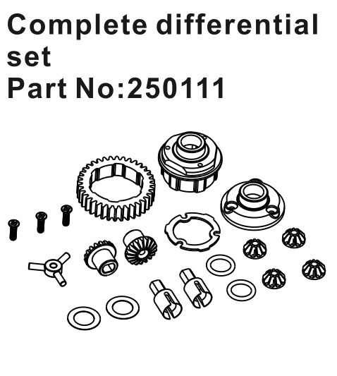 Hobby Plus Complete Differential Set 250111