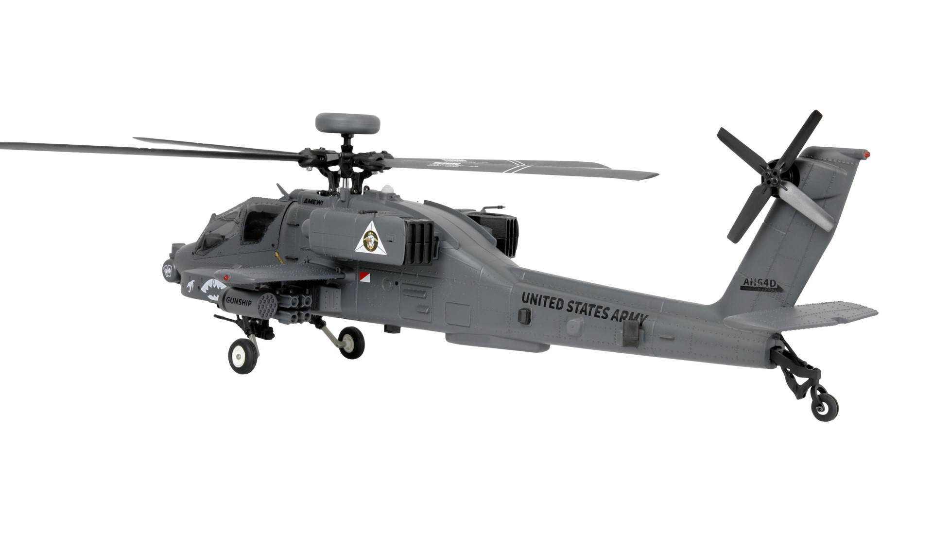 Amewi Apache AH-64D CP Helikopter 6G/3D RTF grau 25369 - Abbildung 3