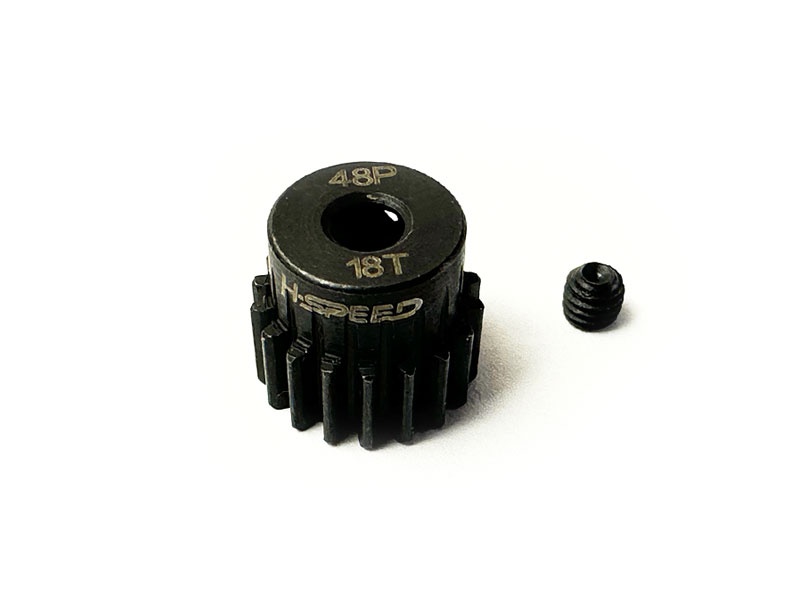 H-SPEED Ritzel 18 Zähne 48dp, 3,175mm Stahl HSPX318