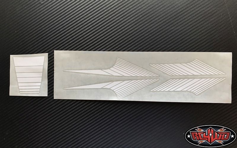 RC4WD Classic Stripes for 1985 4Runner Sheet (White) Z-B0212