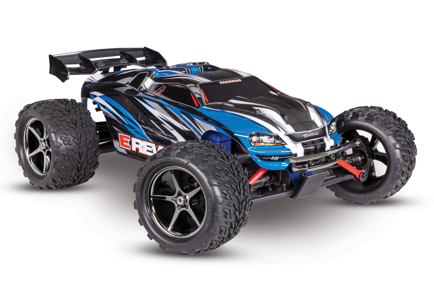 Traxxas E-Revo 4x4 Blau RTR 1/16 Brushed +Akku & USB-C Lader 71054-8 - Abbildung 1