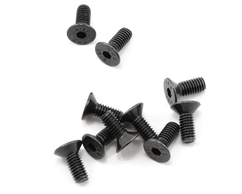 ProTek RC 4x10mm High Strength Flachkopfschrauben (10)  PTK-H-2302