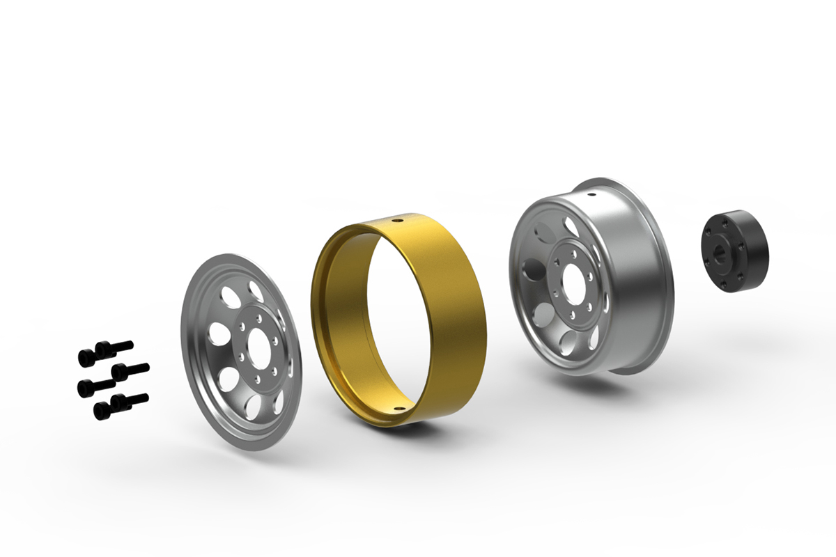 HPI CS-8 Beadlock Stahlfelgen 1.2in (Silber/4St) 161163 - Abbildung 2