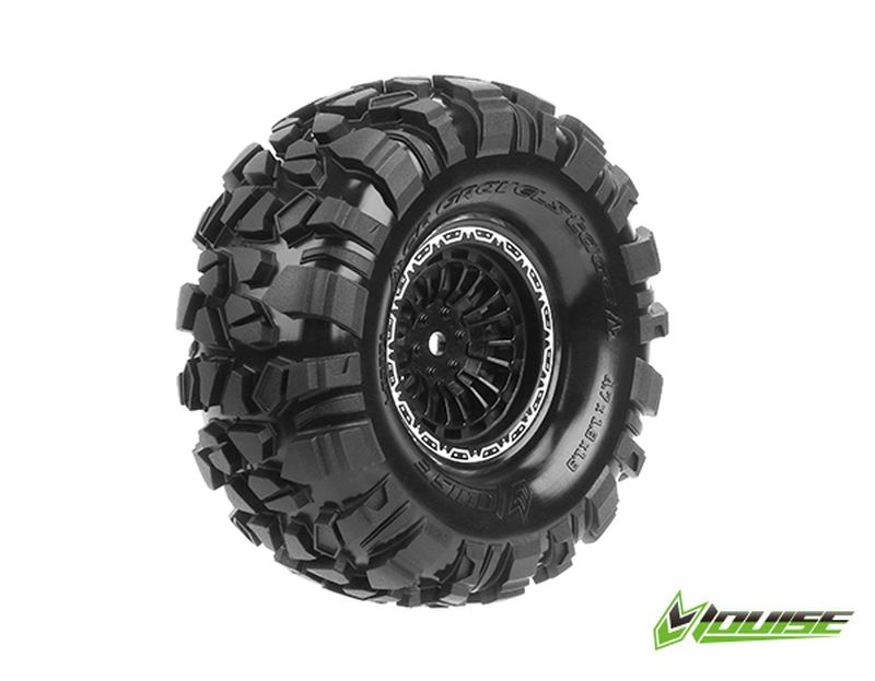 Louise CR-Gravelstage 1.9 supersoft auf Felge schwarz 12mm (2) L-T3371VB