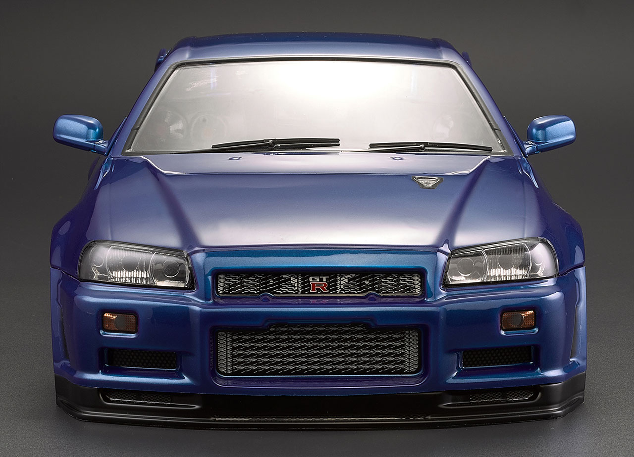 Killerbody Nissan Skyline R34 Karosserie Metallic Blau 195mm RTU KB48716