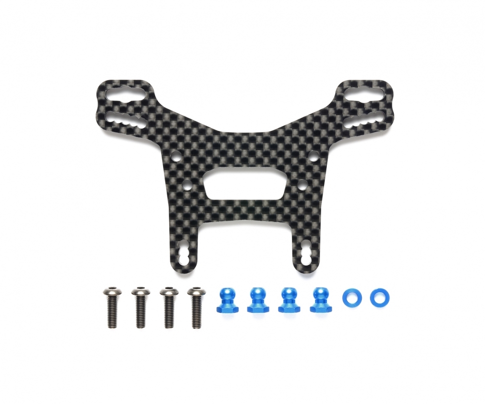 Tamiya 22058 XV-02 Carbon Dämpferbrücke hinten 300022058