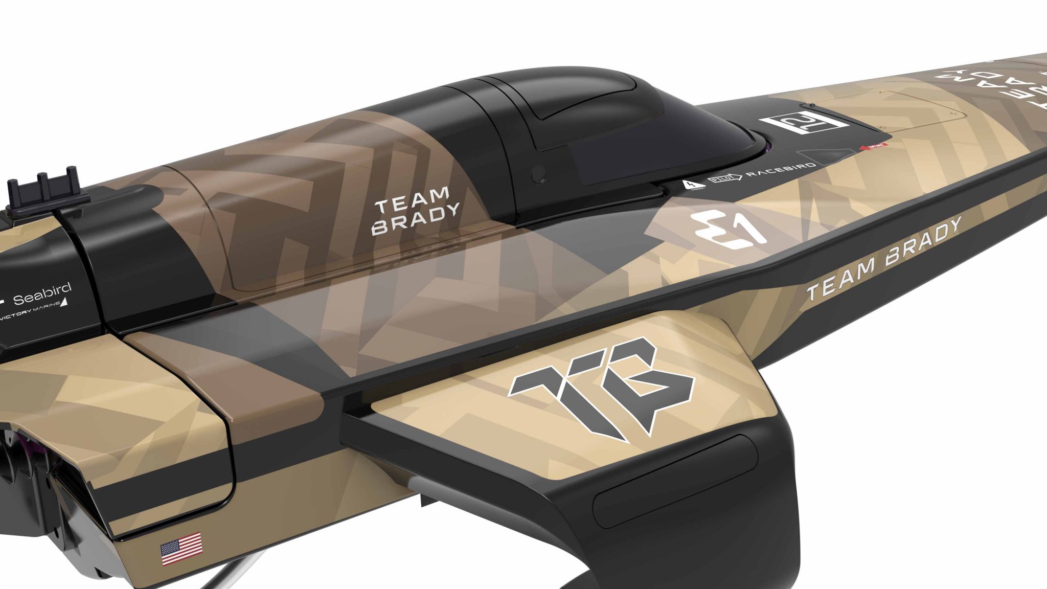Joysway E1 Racebird Hydrofoil Boat Team Brady 1/14 Rennboot RTR 8608BRADY - Abbildung 3