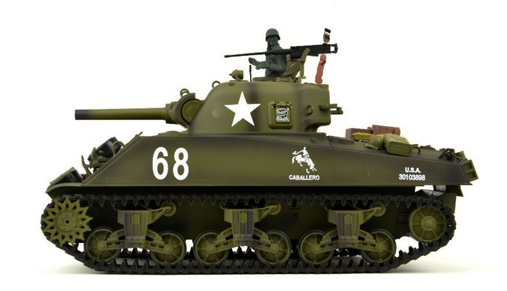 Amewi U.S. M4A3 Sherman 1:16 Advanced Line IR/BB Panzer Sound/Rauch/Metall 23114 - Abbildung 3