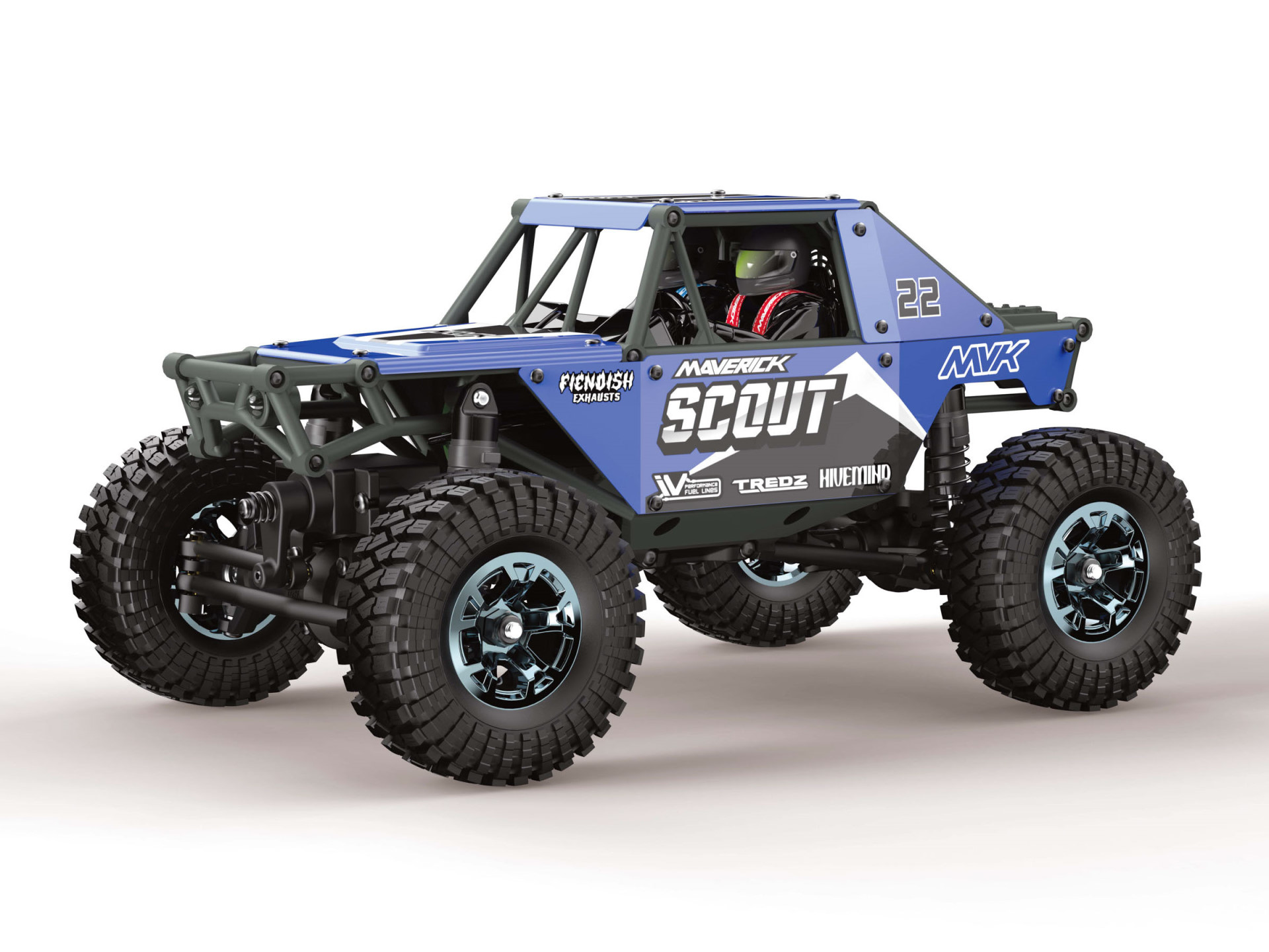 Maverick Scout-24 1/24th Rock Crawler - Blau 151300 - Abbildung 1